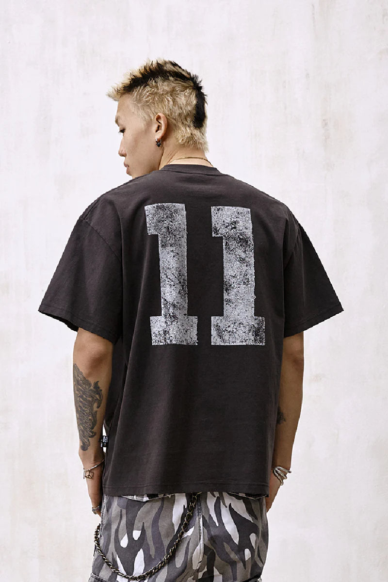 Remedy 11 Print Boxy Retro Tee