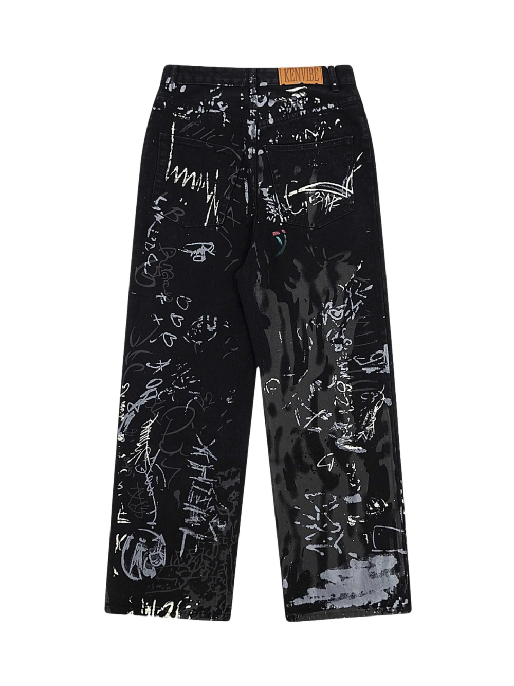 Grafitti Contrast Print Jeans