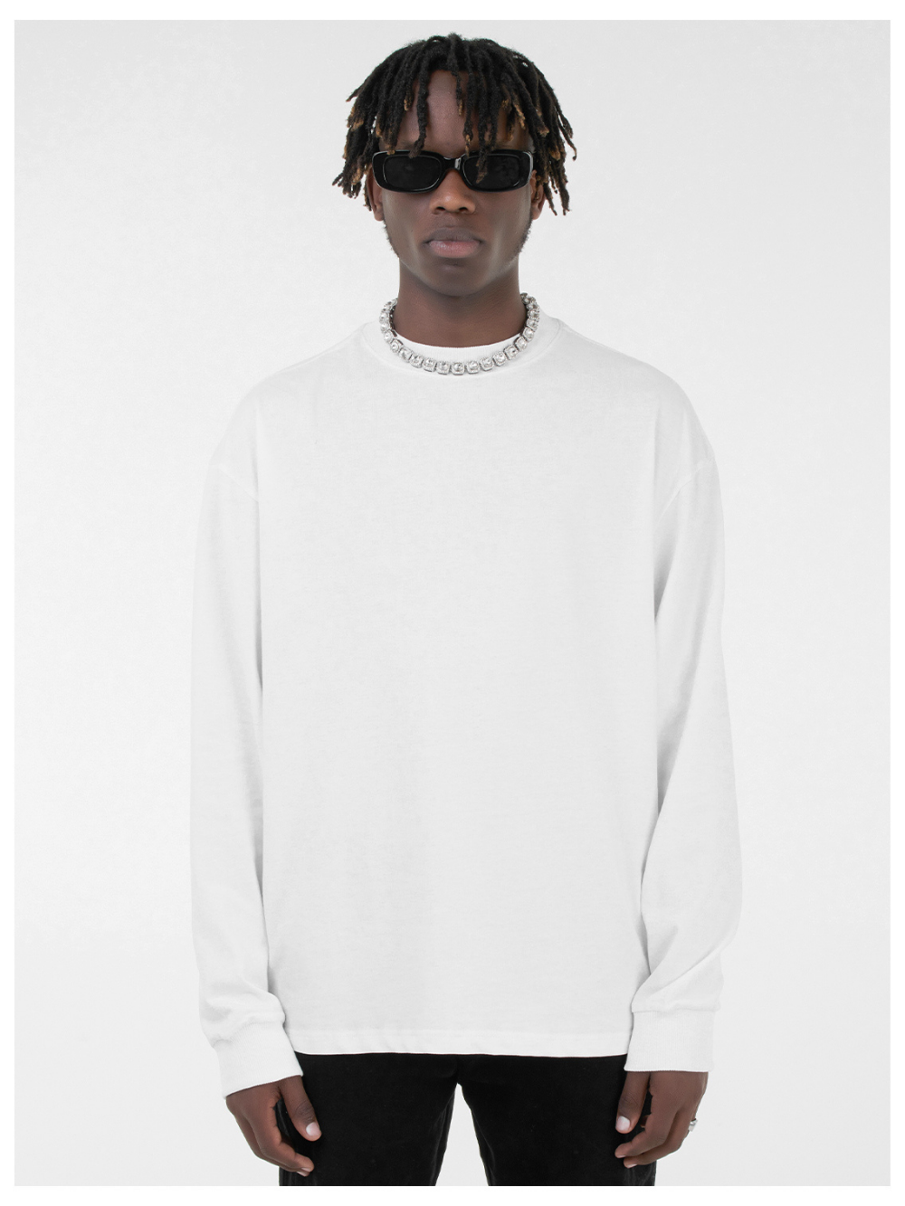 Cotton Crew Neck Longsleeve