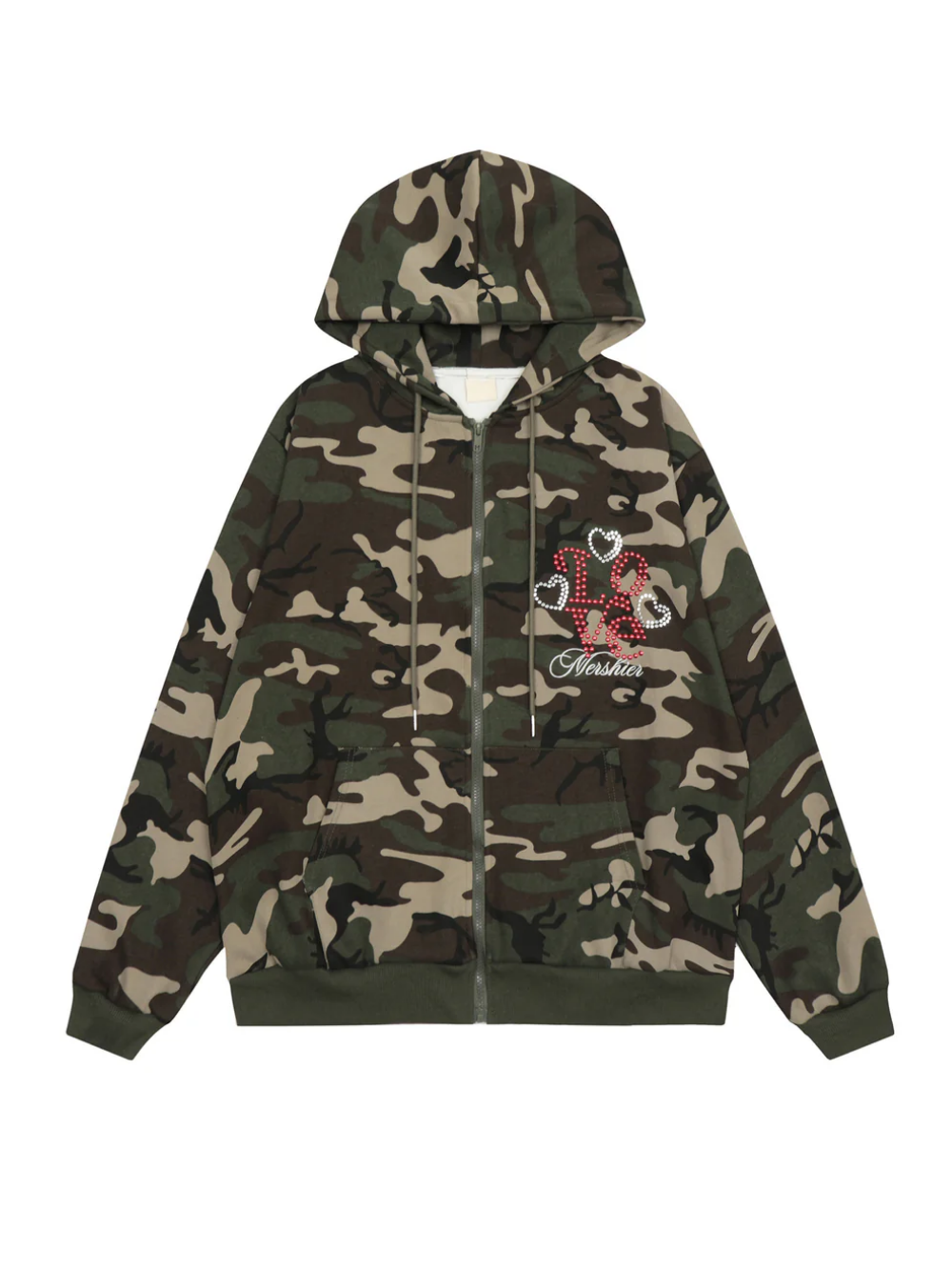 Love Mercier Camo Zip-up