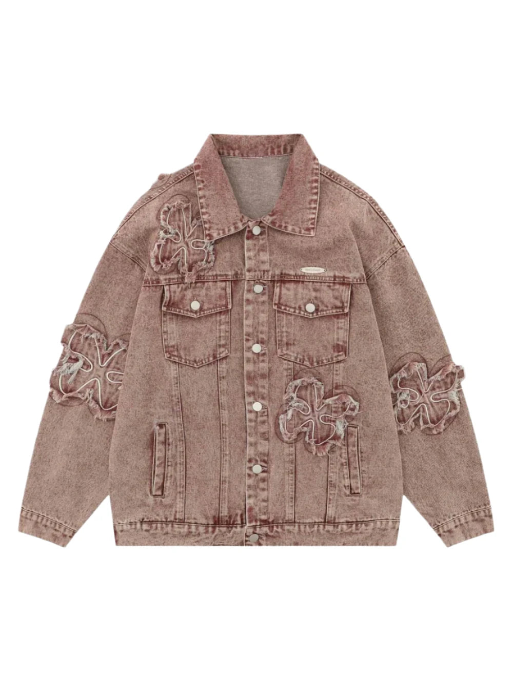 Floral Patch Emboirdery Jacket