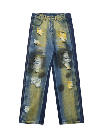 Loose Spray Dyed Jeans