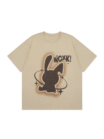 Rabbit Foam Print T-Shirt