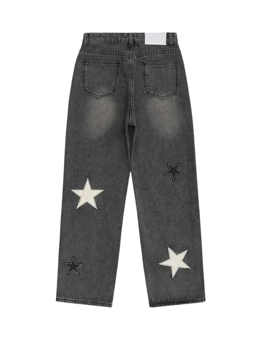 Star Patch Emboirdery Jeans