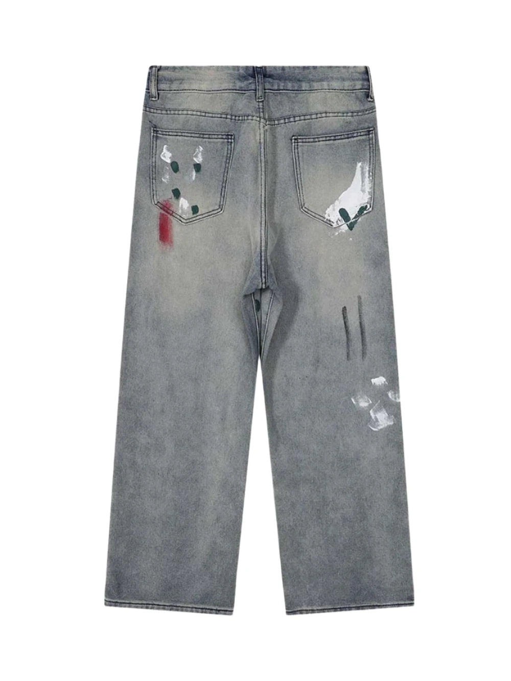 Paint Splash Distressed Jeans