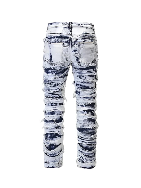 Jeans With Ripped Design