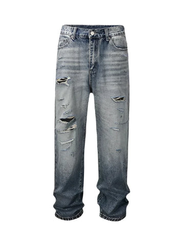 Jeans With Ripped Design