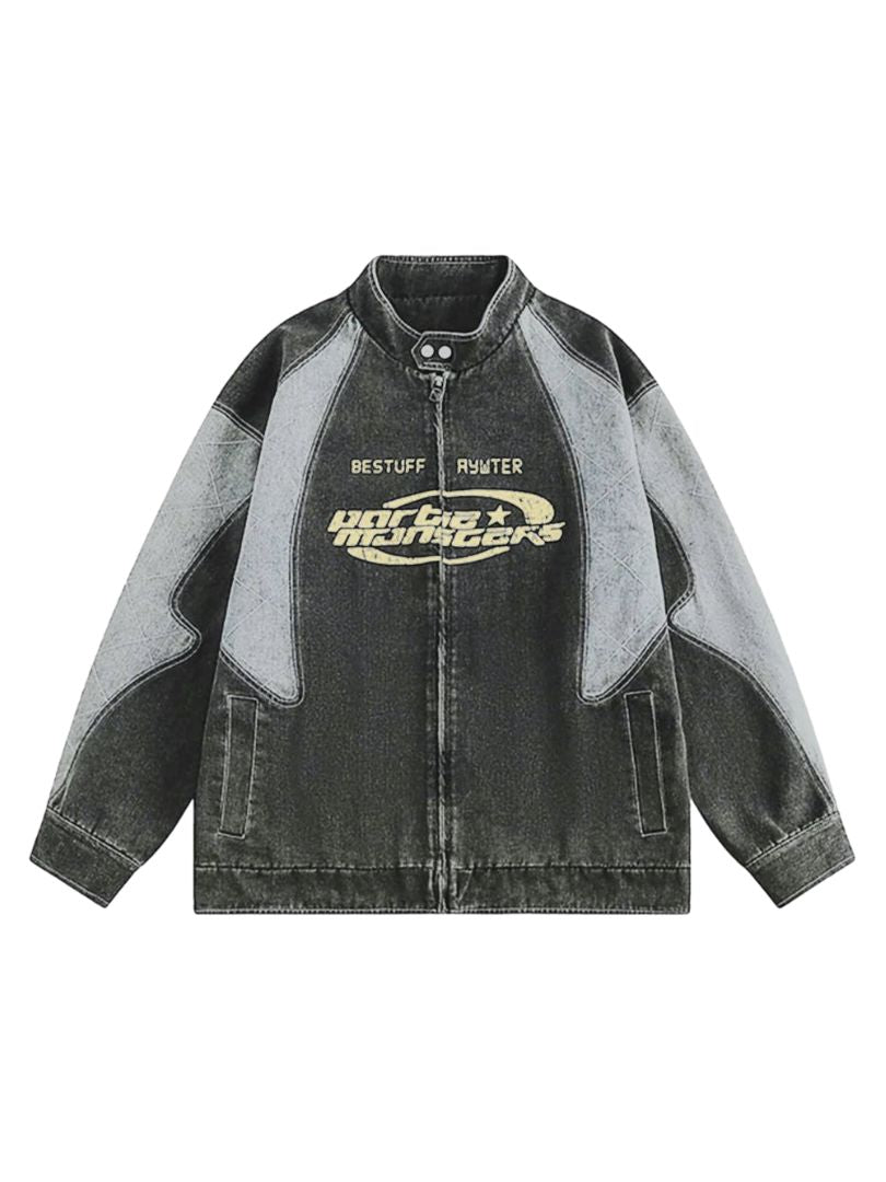 1935 Biker Style Denim Jacket