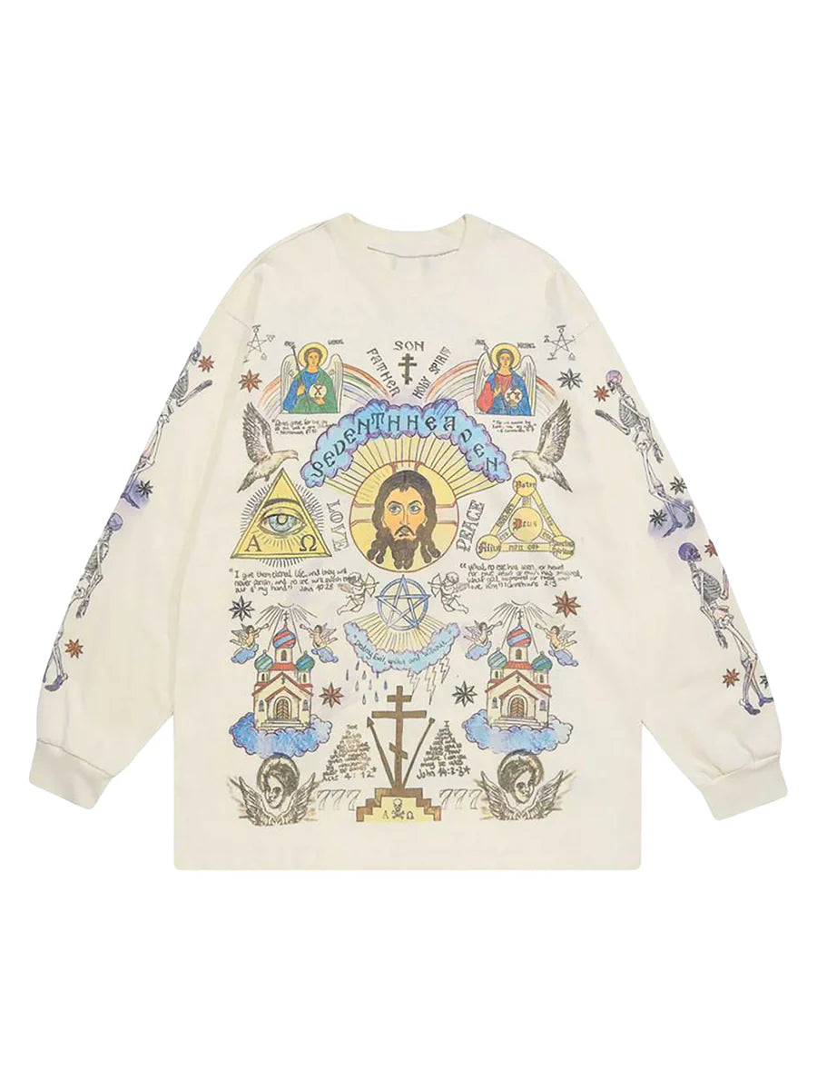 Jesus Graffiti Long Sleeve T-Shirt