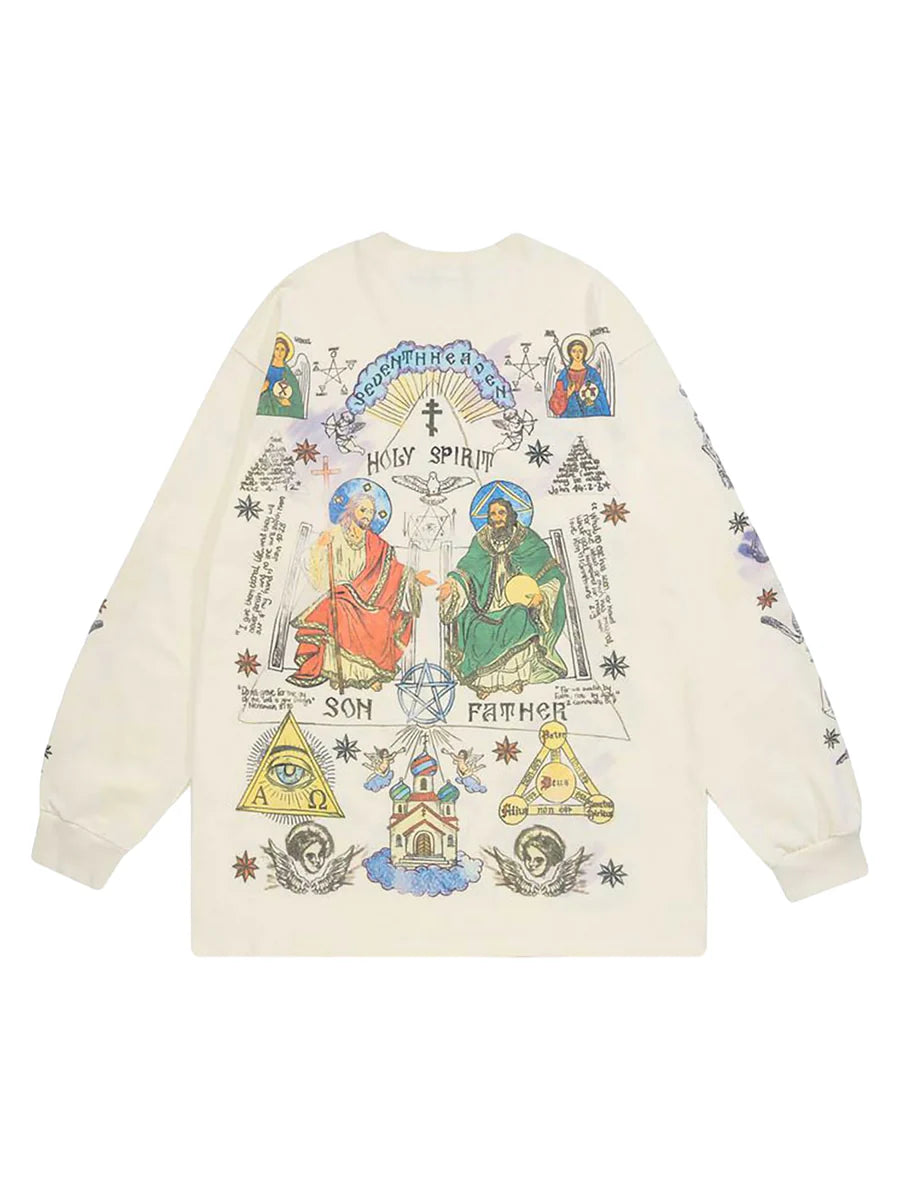 Jesus Graffiti Long Sleeve T-Shirt