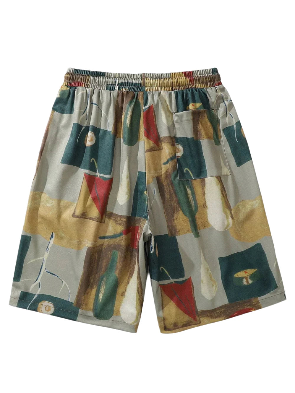 Oil Painting Drawstring Shorts