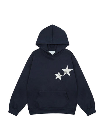 Double Star Print Hoodie