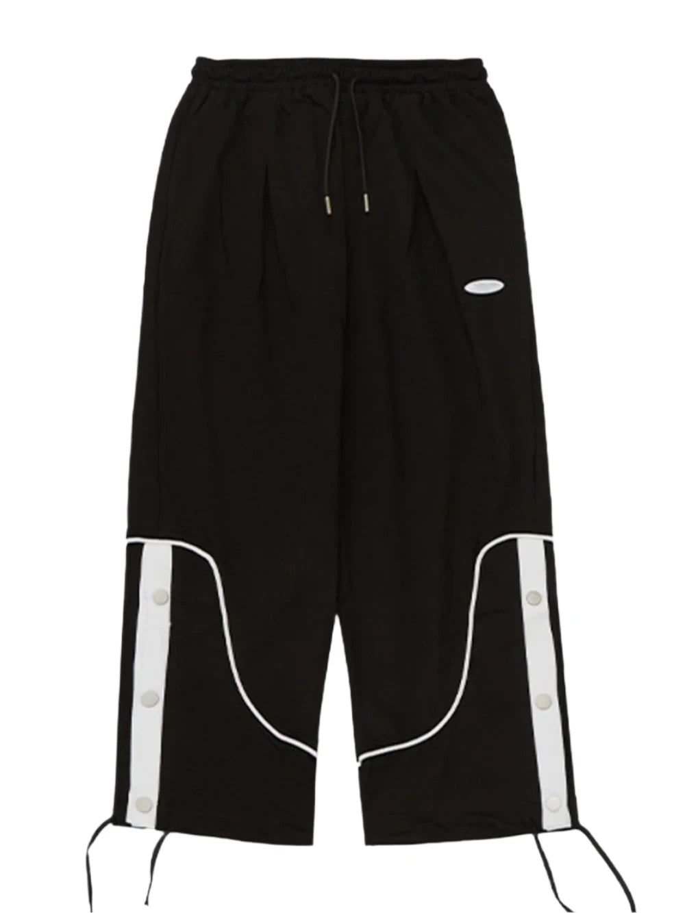 Striped Buckle Drawstring Sweats